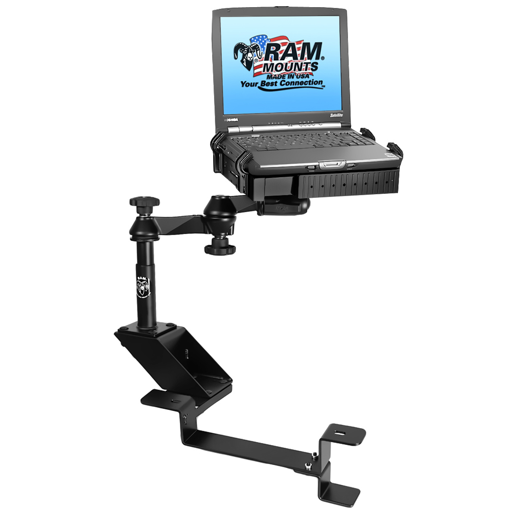 RAM Mount No-Drill Laptop Mount f/Chevrolet 2500 C/K, 3500 C/K, Silverado, Suburban, Tahoe, GMC Sierra & Yukon