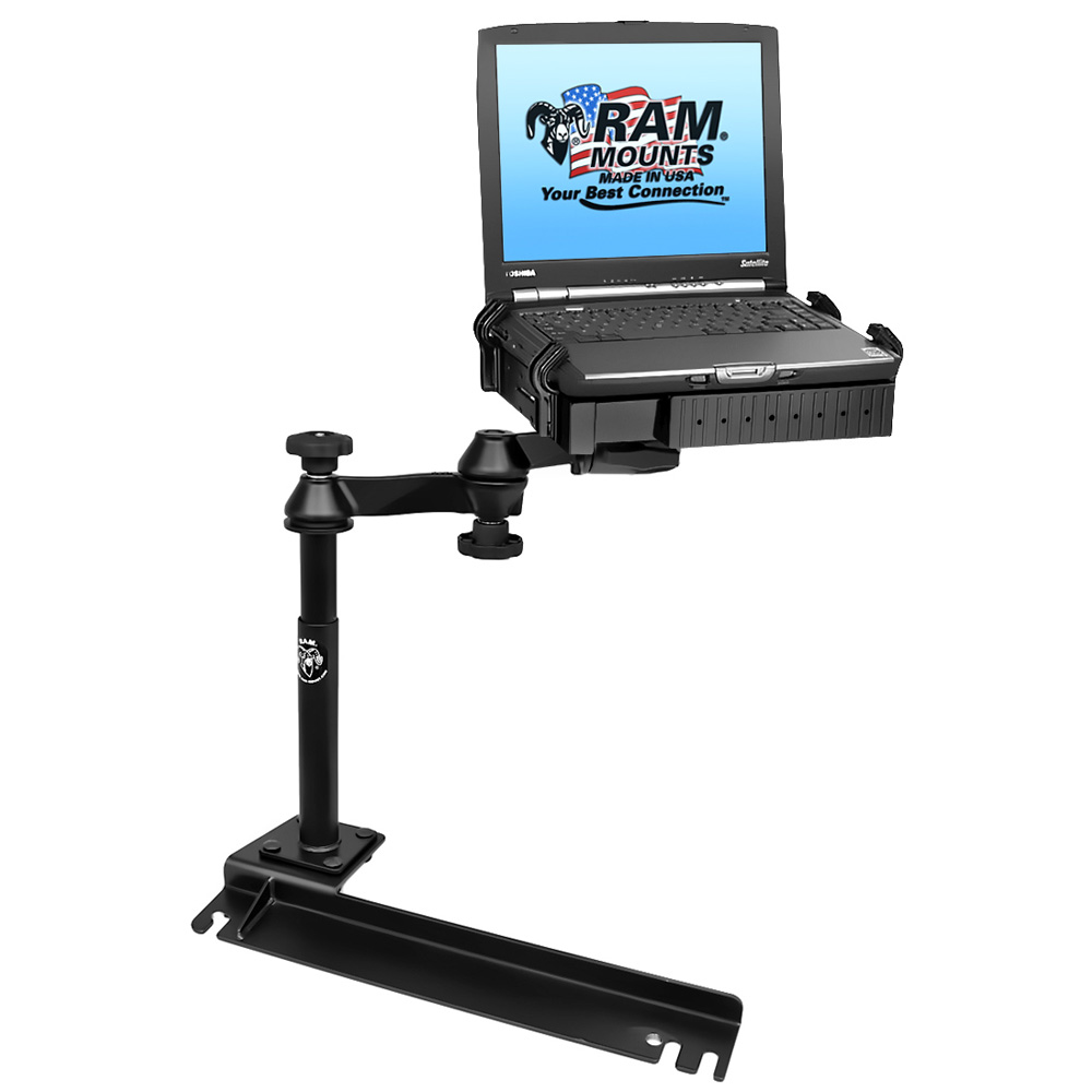 RAM Mount No-Drill Laptop Mount f/Ford Transit Connect, Dodge Grand Caravan, Chrysler Town & Country