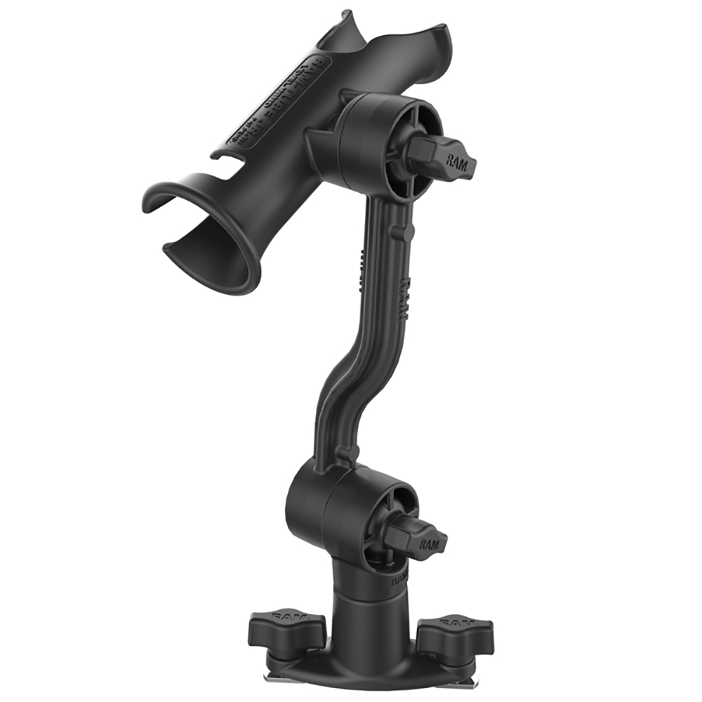 RAM Mount RAM Tube Jr.™ Rod Holder with Spline Post, Extension Arm and Track Base