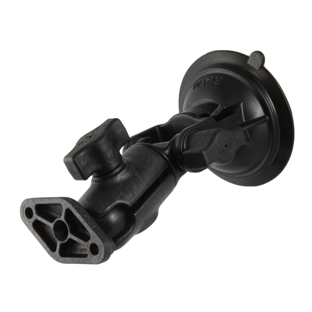 RAM Mount RAM® Twist-Lock™ Composite Suction Cup Ratchet Mount w/Diamond Plate