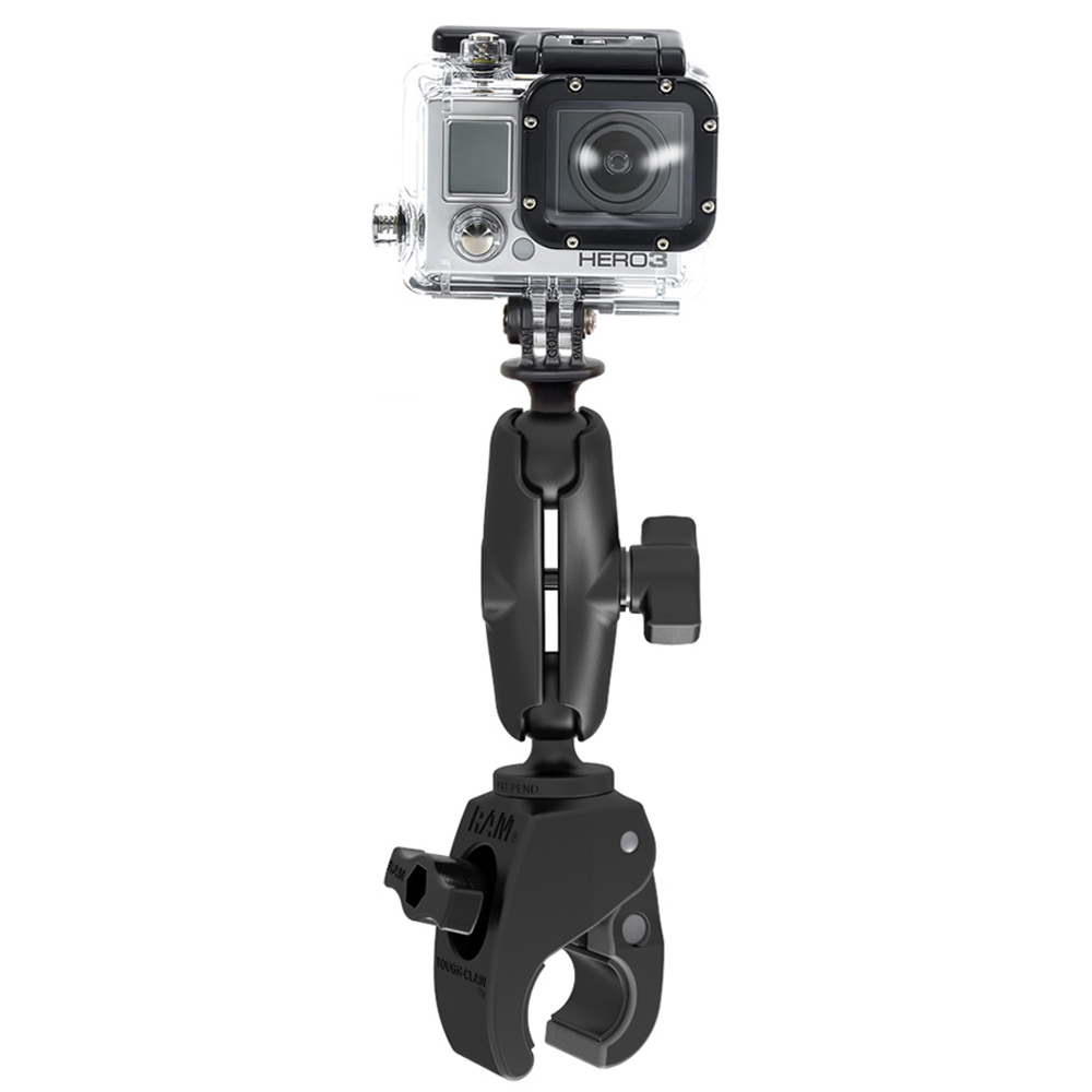 RAM Mount Small Tough-Claw™ Mount w/Custom GoPro® Hero Adapter