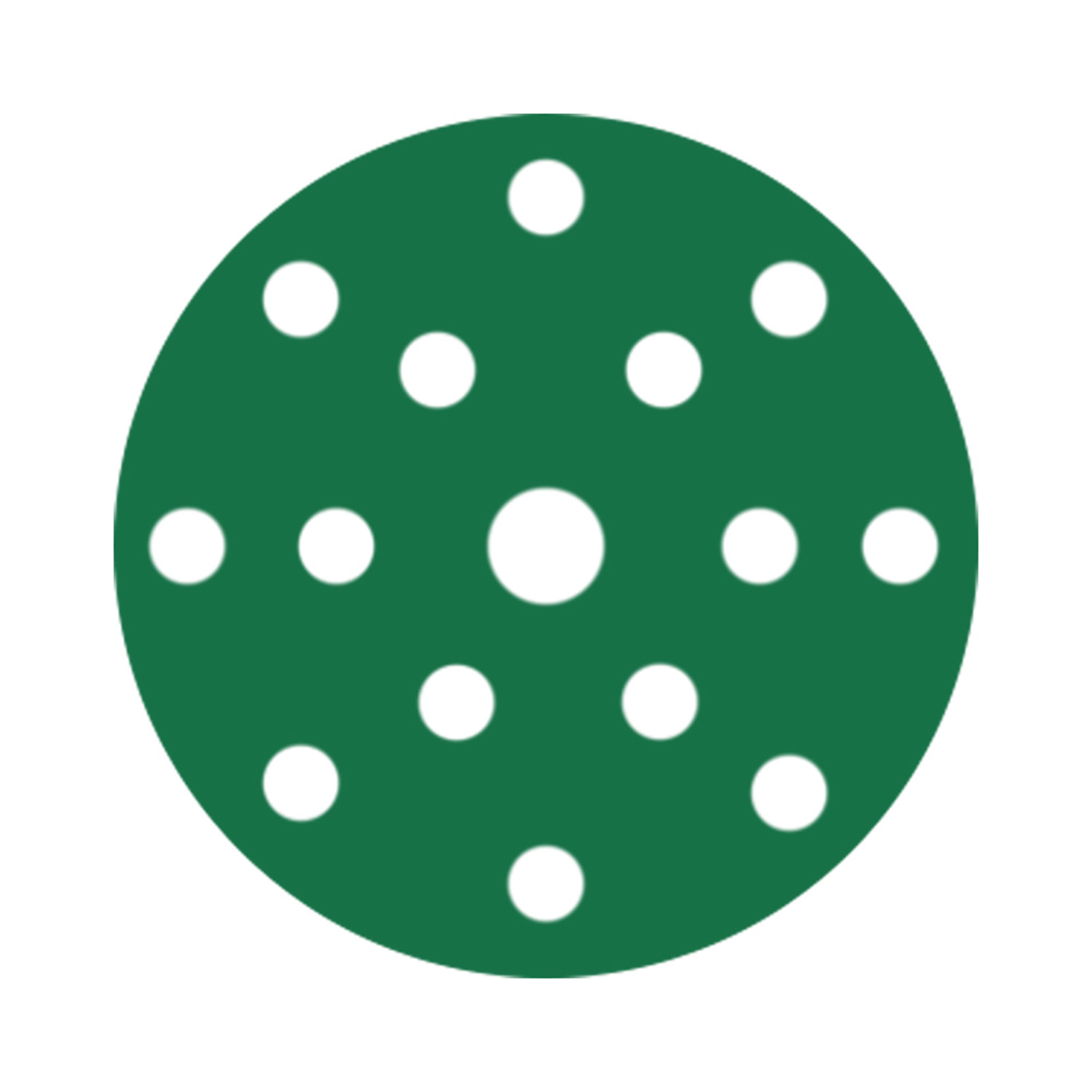 RUPES PROCUT Film Abrasive Discs 150mm (6") - 15 Holes - P80 Grit *Box of 50pcs