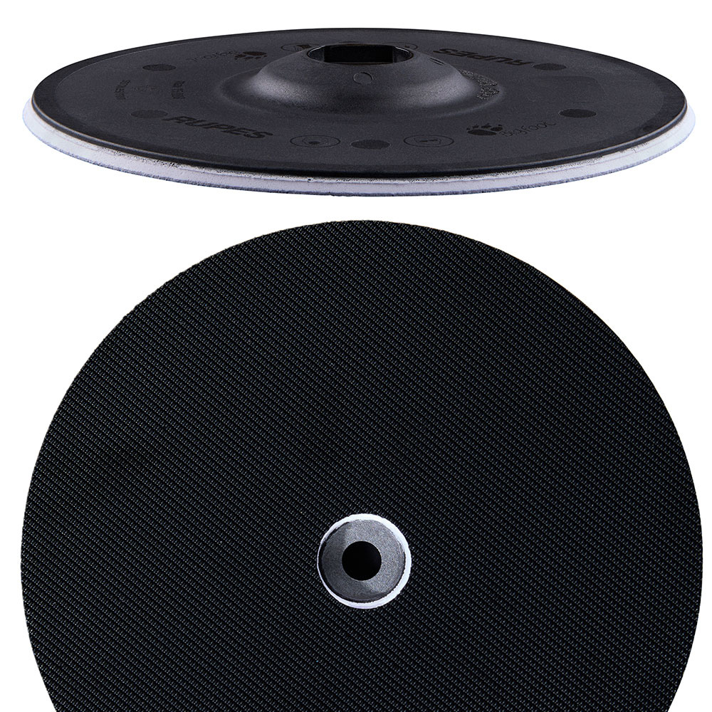 RUPES PrecisionPro Backing Plate 150mm/6" Velcro M8 Bolt & Shroud Lubricant
