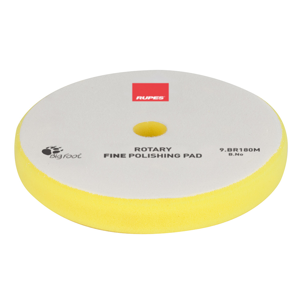 RUPES Rotary Fine Polishing Foam Pad 155/160mm - Yellow
