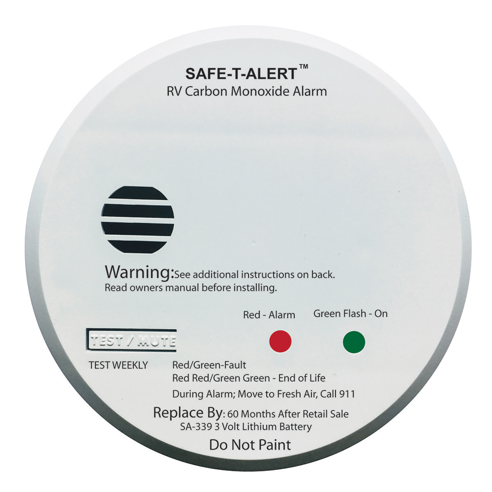 Safe T Alert SA 339 White RV Battery Powered CO2 Detector CWR 