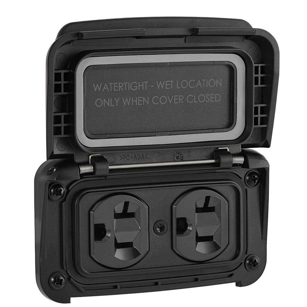 Scanstrut Ventura Series Dual AC Outlet - 125V - 20A