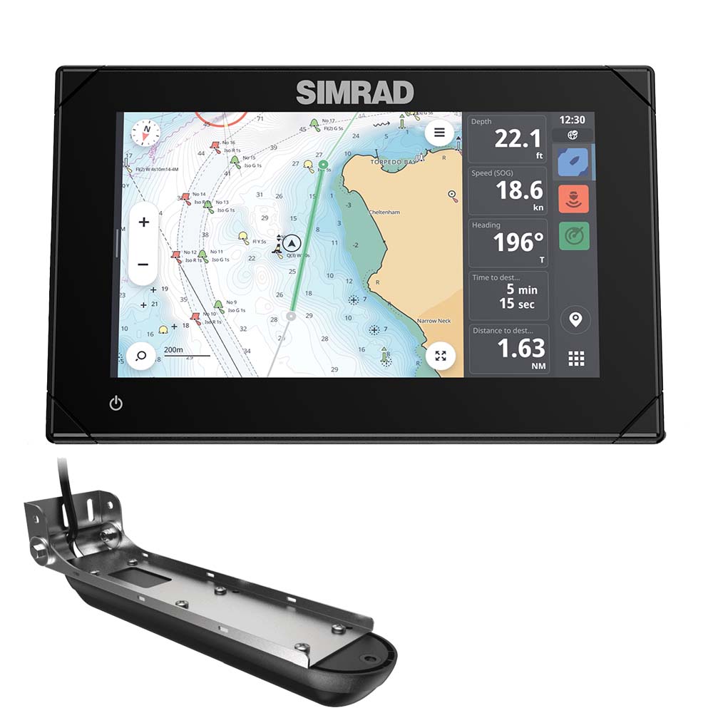 Simrad NSX™ 3007 7" Combo Chartplotter & Fishfinder w/Active Imaging™ 3-in-1 Transducer