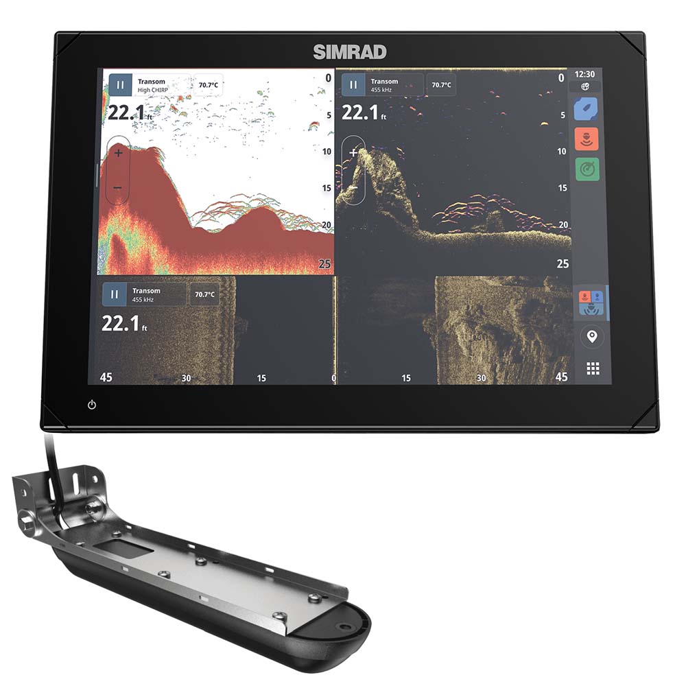 Simrad NSX™ 3012 12" Combo Chartplotter & Fishfinder w/Active Imaging™ 3-in-1 Transducer