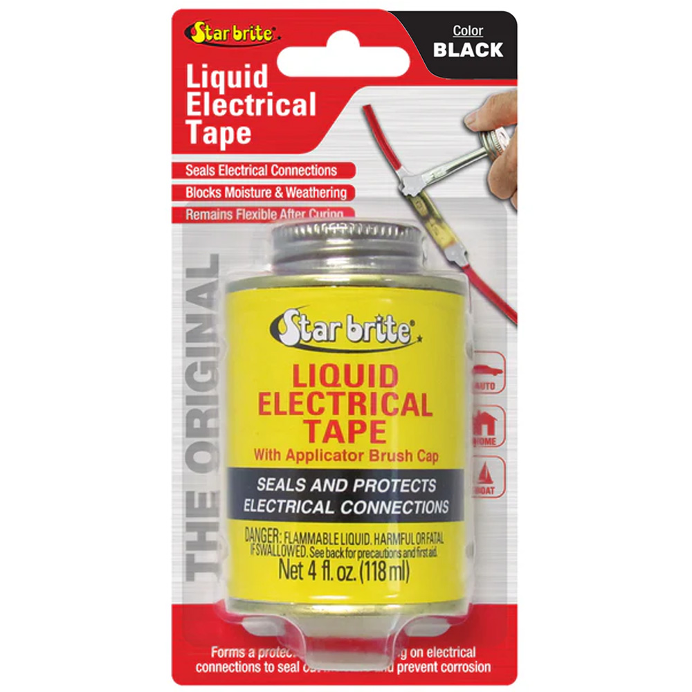 Star brite Liquid Electrical Tape - Black - 4 oz
