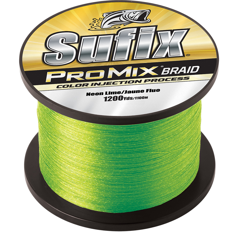 Sufix ProMix® Braid - 20lb - Neon Lime - 1200 yds