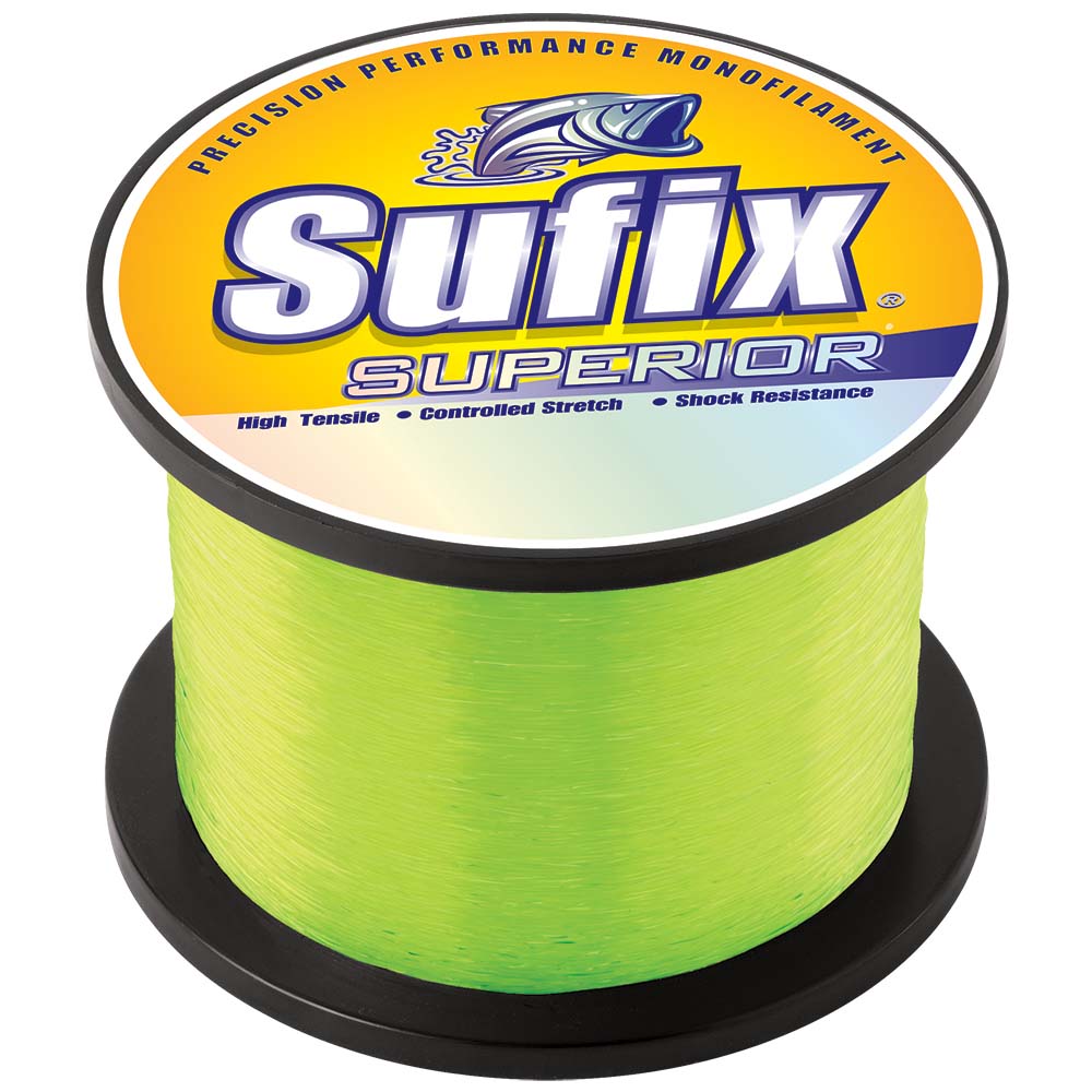 Sufix Superior Hi-Vis Yellow Monofilament - 130lb - 1640 yds