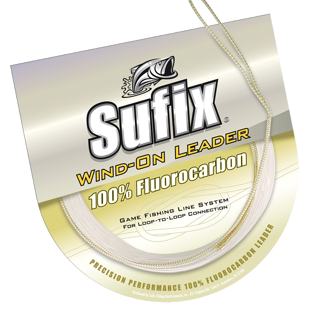 Sufix Wind-On 100% Clear Fluorocarbon Leader - 80lb - 11 yds