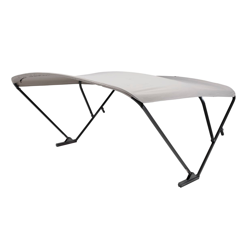 SureShade Power Bimini - Black Anodized Frame - Grey Fabric