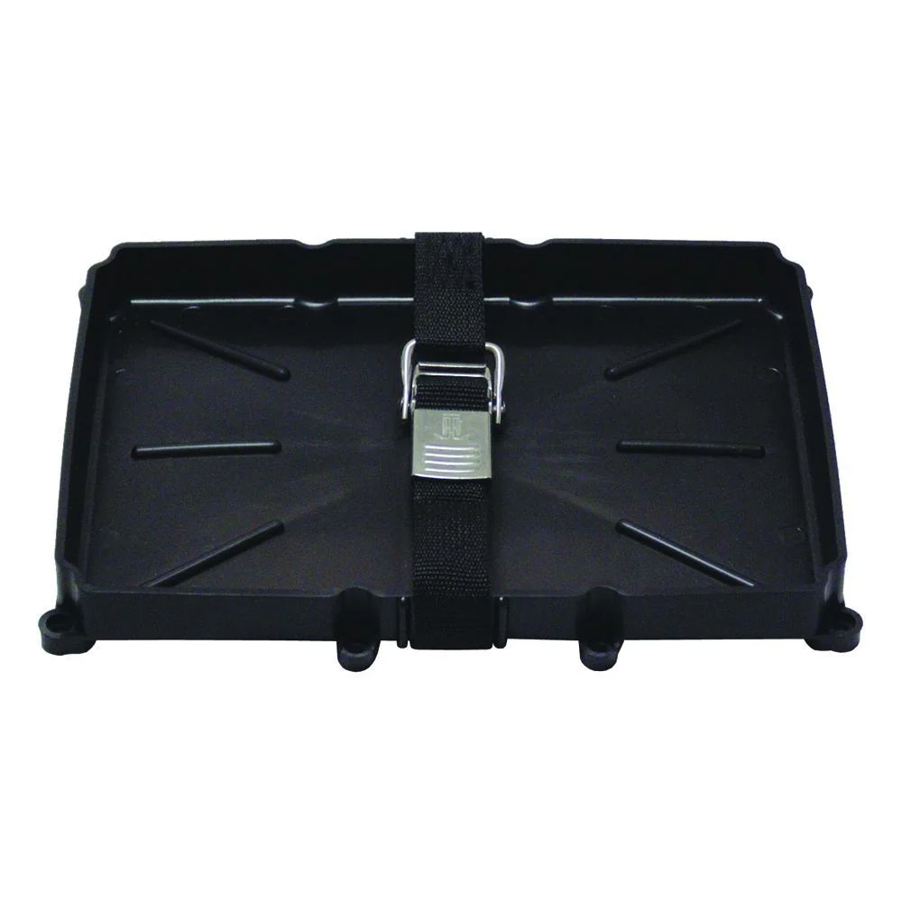 T-H Marine 24 Series Battery Holder Tray w/Stainless Buckled Strap