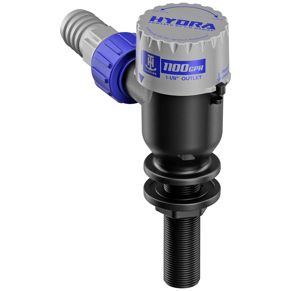 T-H Marine HYDRA&trade; Livewell Pump - 1100 GPH - 12V - Long Nozzle