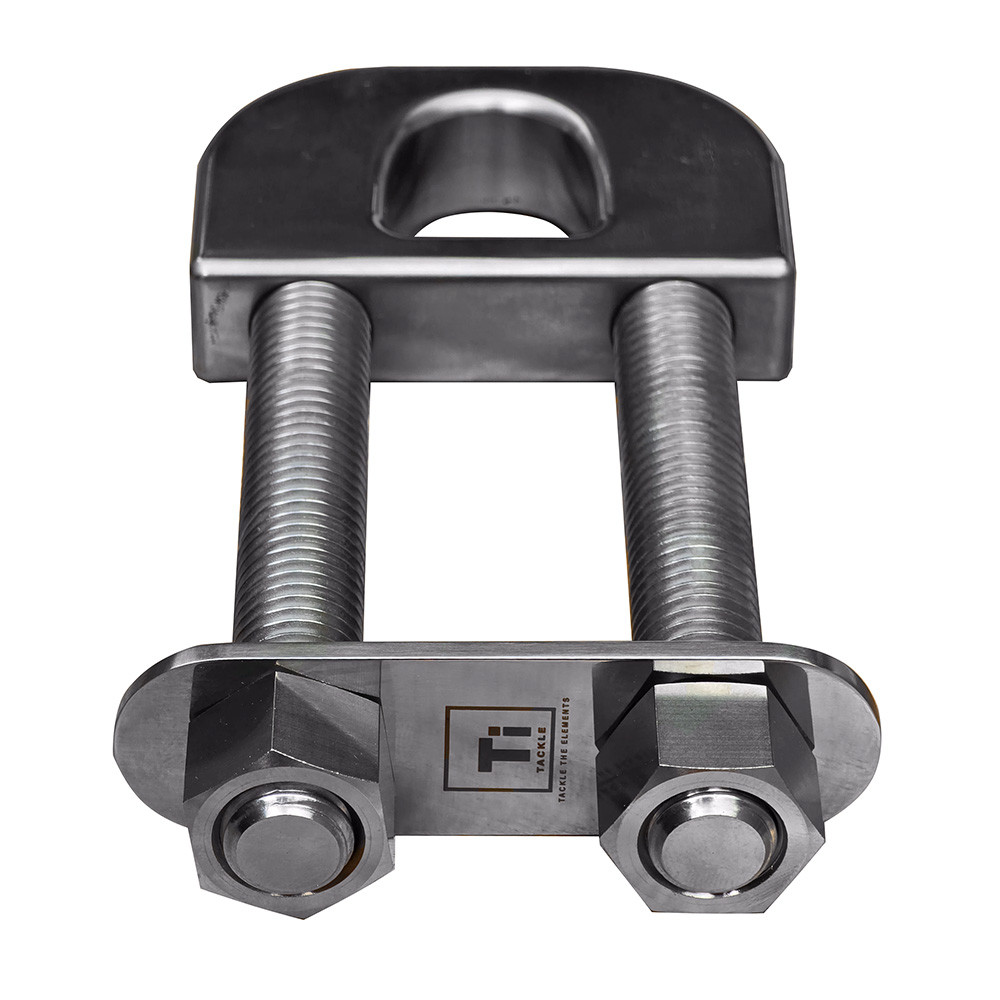 Ti-Tackle Titanium Transom D Ring - 6" Long Stud
