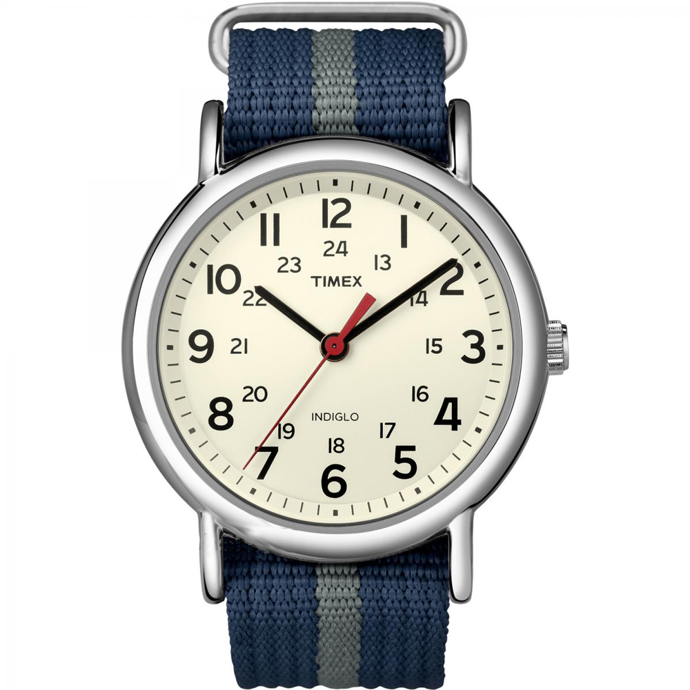 Timex Weekender® Slip-Thru Watch - Navy/Grey