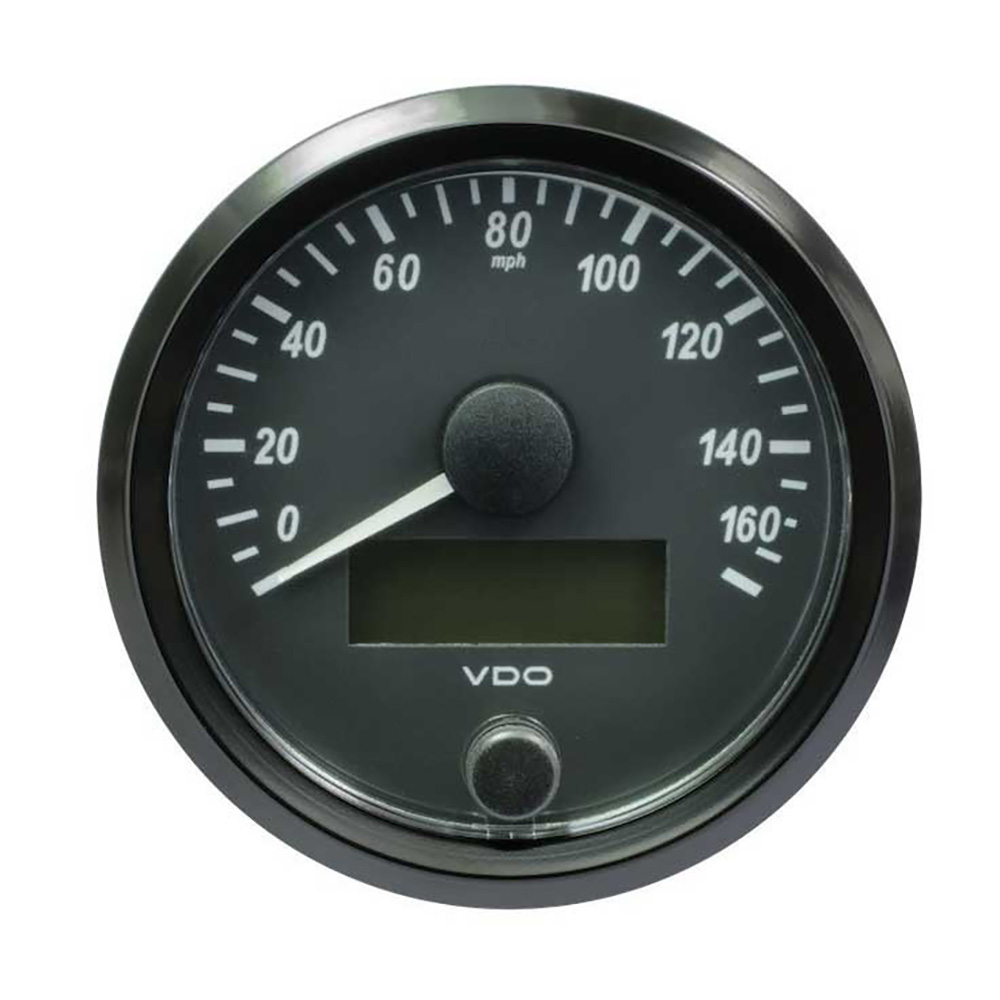VDO SingleViu 80mm (3-1/8") Speedometer - 160MPH