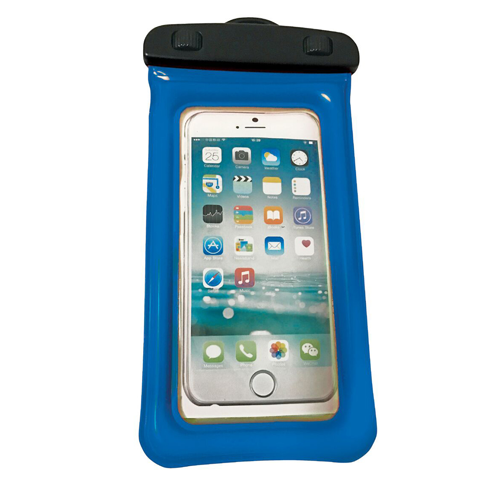 WOW Watersports H2O Proof Phone Holder - Blue 4" x 8"