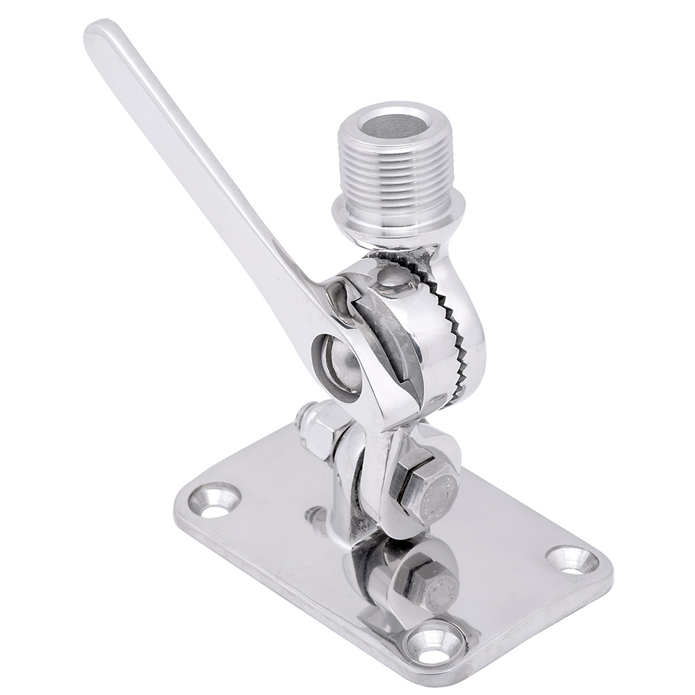 Whitecap Ratchet Antenna Mount - 316 Stainless Steel